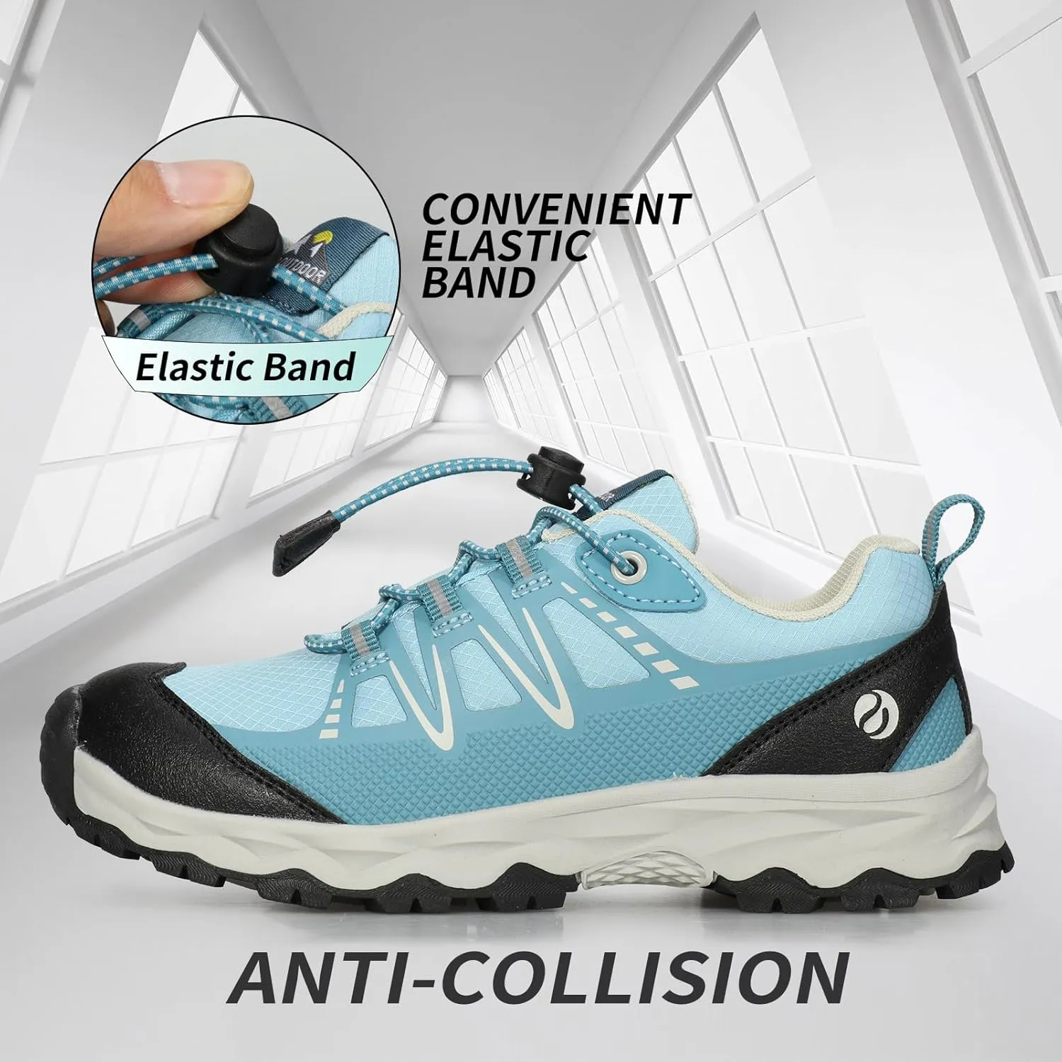 Kids Boys Running Shoes Waterproof Non-Slip Breathable Low-Top Outdoor Hiking Walking Sneakers (Little/Big Kids)