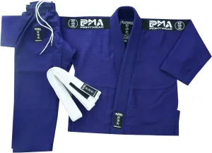Kids Navy Blue Pro Elite BJJ GI Uniform, (Comes with Free White Belt)