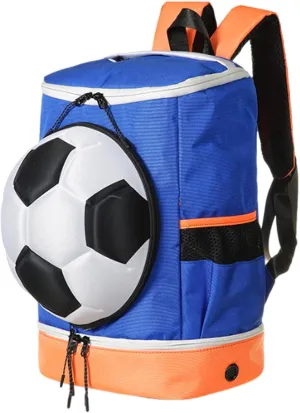 Kids Sports Backpack, Soccer Ball Backpack | Football Backpack Soccer Bag,Large Capacity Soccer Bag, Volleyball Backpack with Ball Compartment for Basketball, Vol