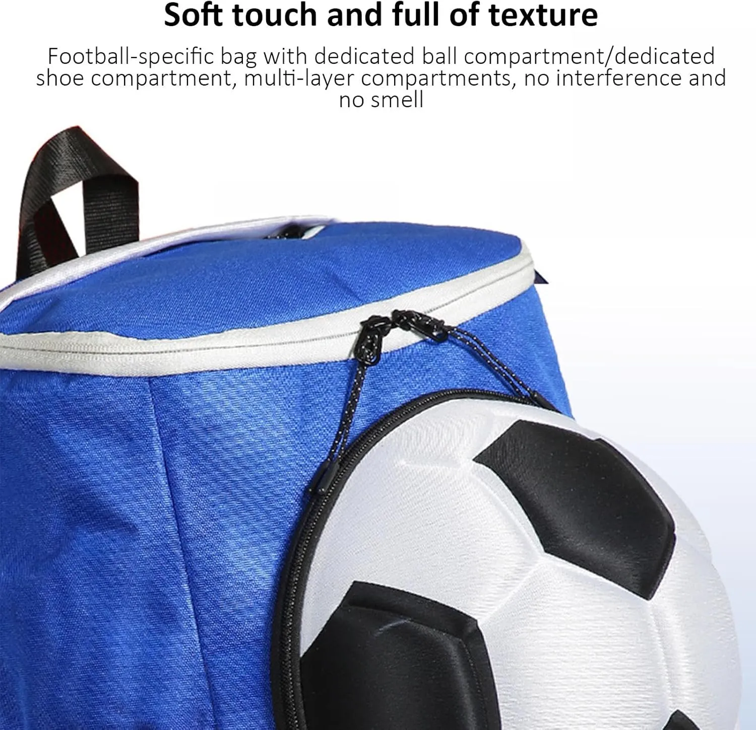 Kids Sports Backpack, Soccer Ball Backpack | Football Backpack Soccer Bag,Large Capacity Soccer Bag, Volleyball Backpack with Ball Compartment for Basketball, Vol