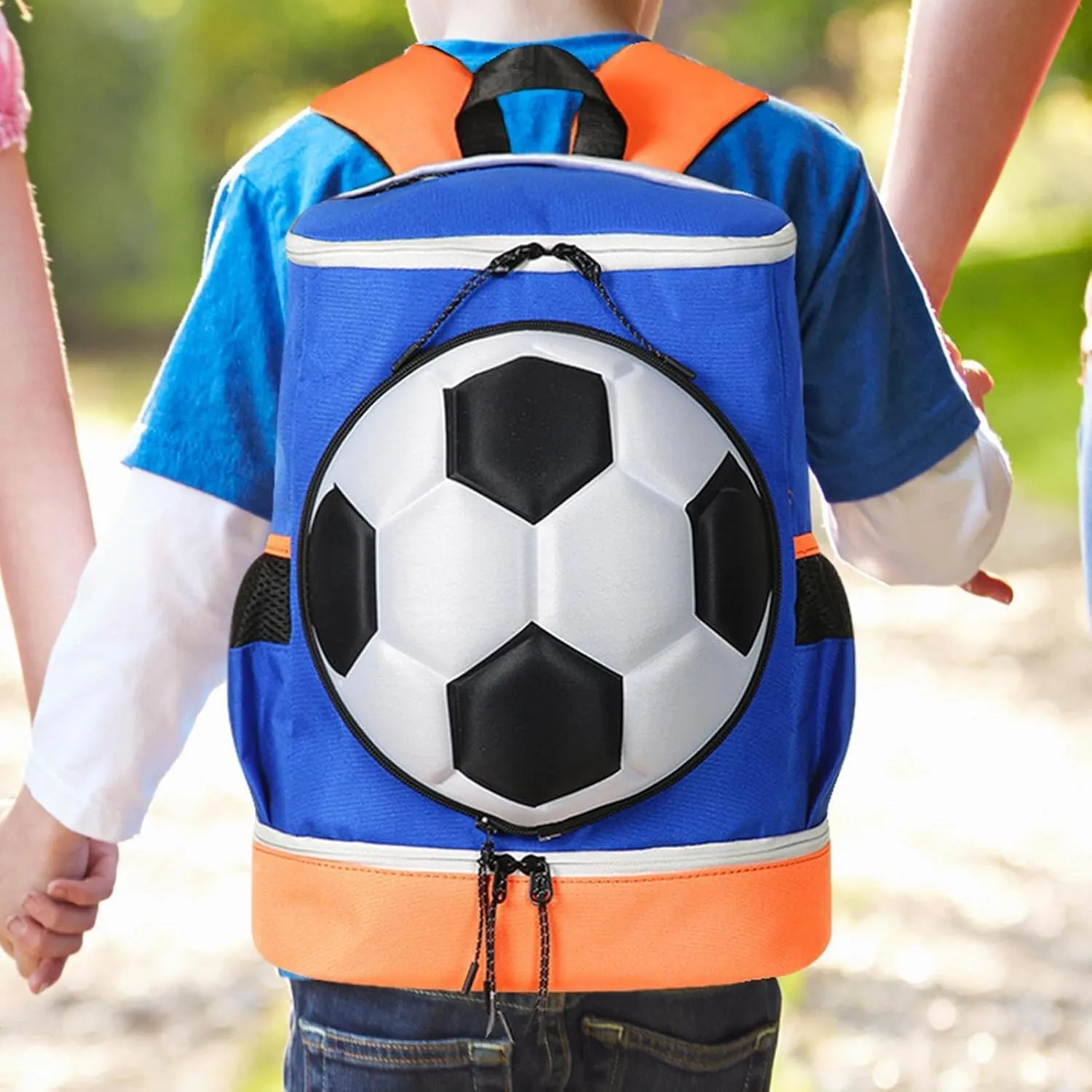 Kids Sports Backpack, Soccer Ball Backpack | Football Backpack Soccer Bag,Large Capacity Soccer Bag, Volleyball Backpack with Ball Compartment for Basketball, Vol