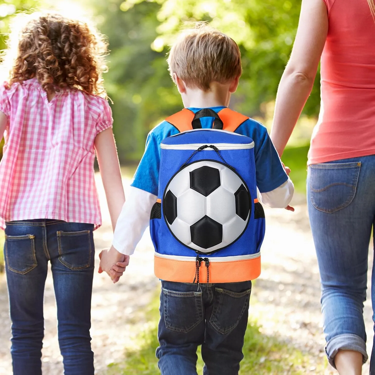 Kids Sports Backpack, Soccer Ball Backpack | Football Backpack Soccer Bag,Large Capacity Soccer Bag, Volleyball Backpack with Ball Compartment for Basketball, Vol