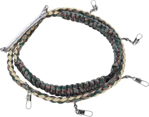 KIMISS Fly Fishing Lanyard, Necklace with Tippet Holder and Multi Clips, Convenient Tool for Holding Various Fly Fishing Gadgets and Accessories
