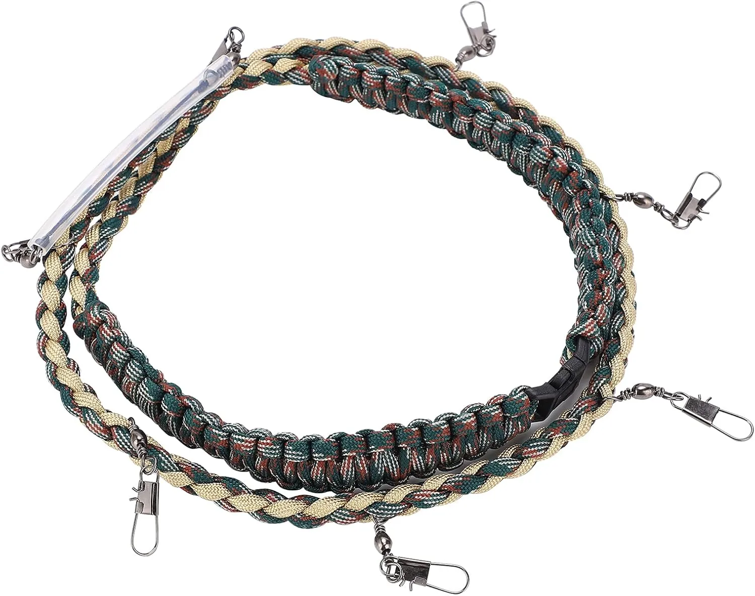 KIMISS Fly Fishing Lanyard, Necklace with Tippet Holder and Multi Clips, Convenient Tool for Holding Various Fly Fishing Gadgets and Accessories