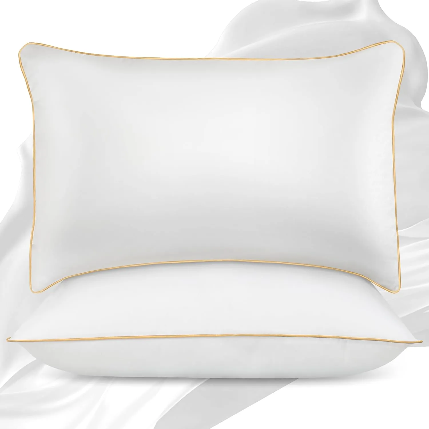 King Size Pillows Set of 2 - Down Alternative Bedding, Cooling Hotel Quality 20 x 36, Bed Sleeping Pillow for Back, Stomach or Side Sleepers