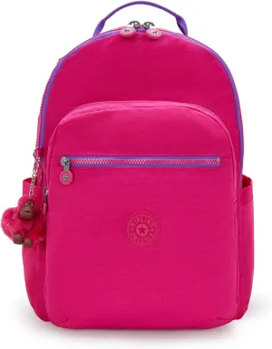Kipling Women's Seoul 15" Laptop Backpack, Durable, Roomy with Padded Shoulder Straps, Built-In Protective Sleeve