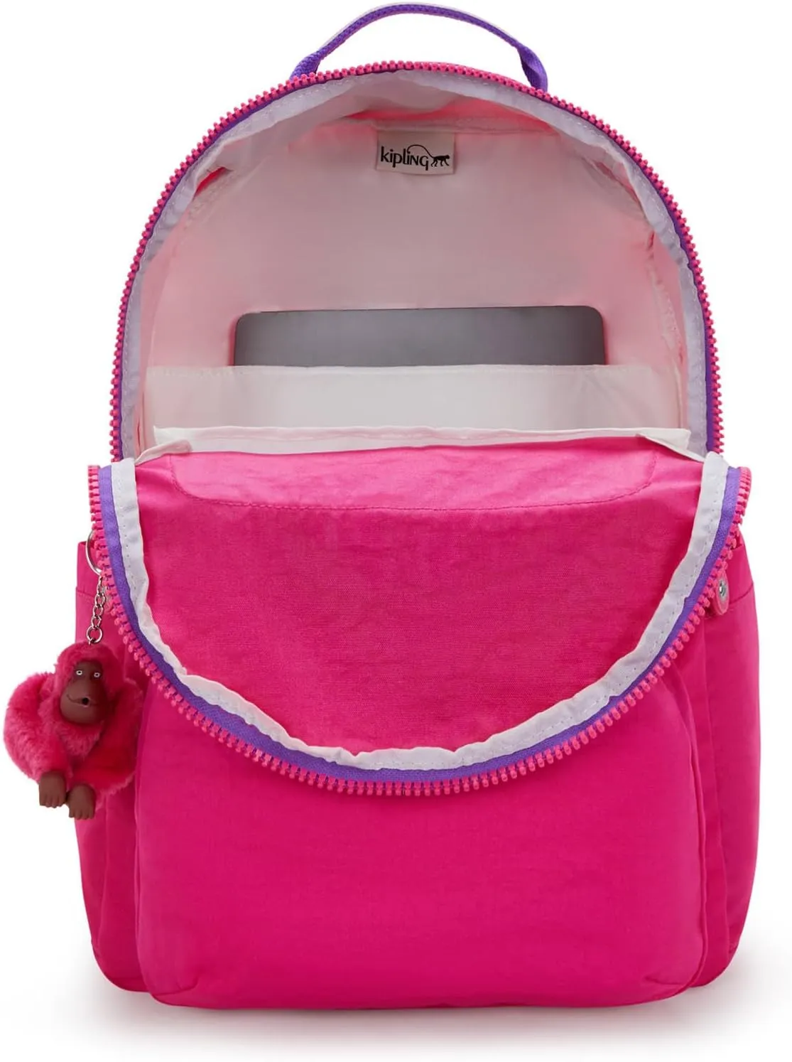 Kipling Women's Seoul 15" Laptop Backpack, Durable, Roomy with Padded Shoulder Straps, Built-In Protective Sleeve
