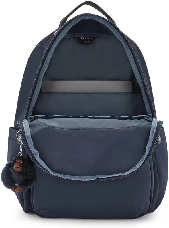 Kipling Women's Seoul 15" Laptop Backpack, Durable, Roomy with Padded Shoulder Straps, Built-In Protective Sleeve