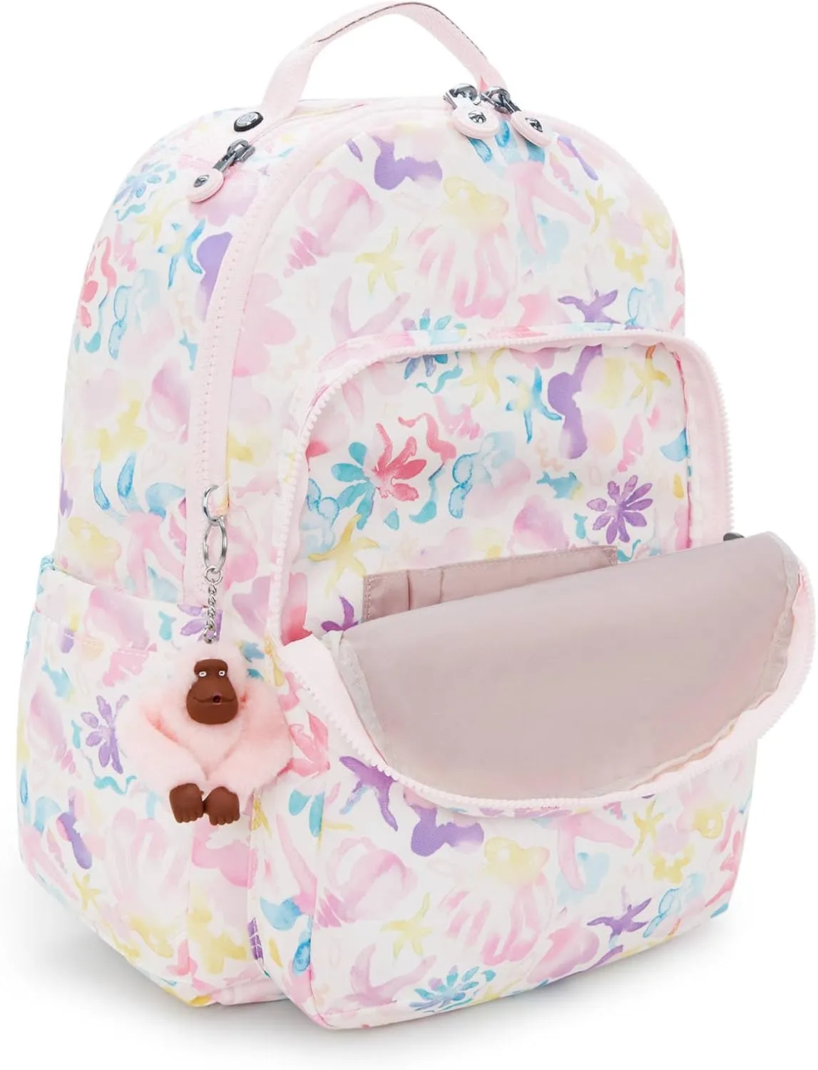 Kipling Women's Seoul Bts Prt 15" Laptop Backpack, Durable, Roomy with Padded Shoulder Straps, Built-In Protective Sleeve