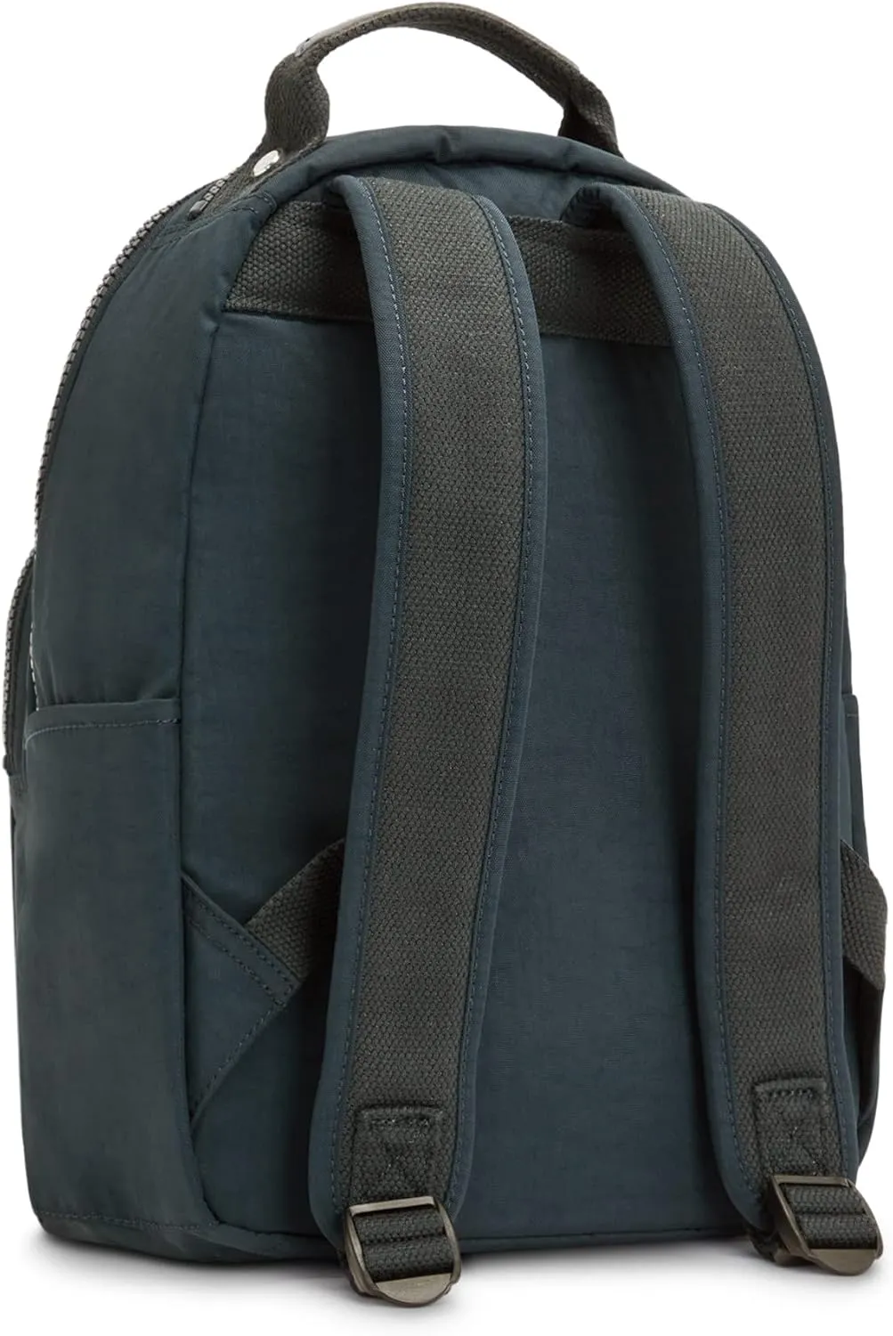Kipling Women's Seoul Small Backpack, Durable, Padded Shoulder Straps with Tablet Sleeve, Bag, True Blue Tonal, 10.5''L x 13.75''H x 6.75''D (KI40824DX)