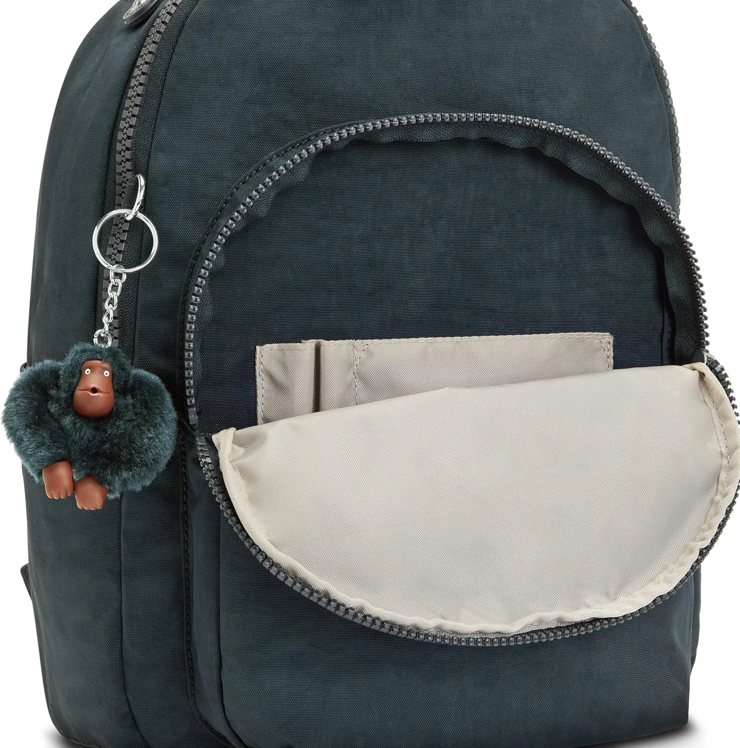Kipling Women's Seoul Small Backpack, Durable, Padded Shoulder Straps with Tablet Sleeve, Bag, True Blue Tonal, 10.5''L x 13.75''H x 6.75''D (KI40824DX)