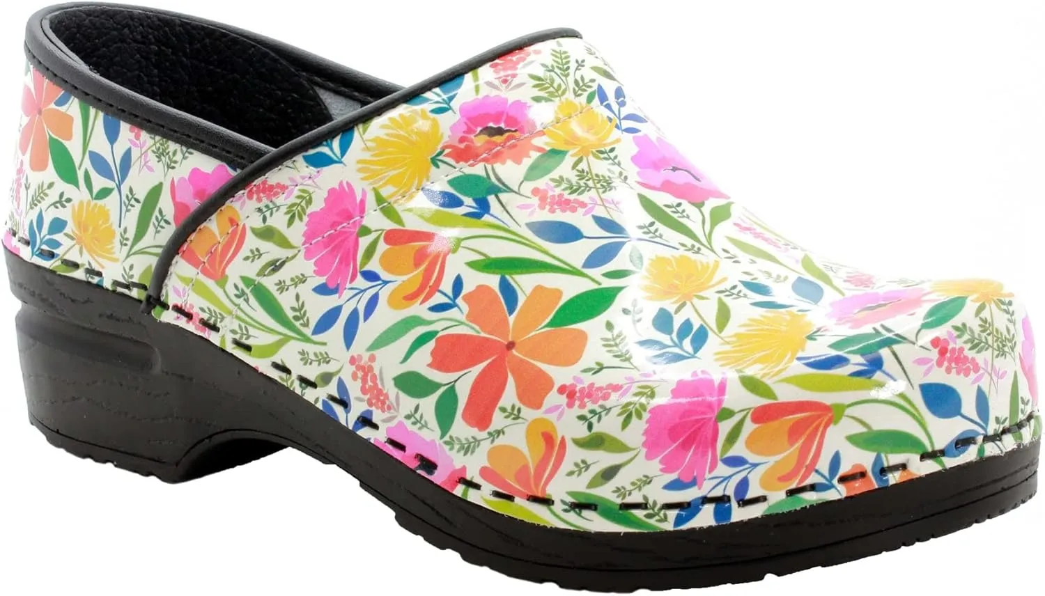 KLÄGN Women's Professional Printed Leather Clogs