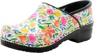 KLÄGN Women's Professional Printed Leather Clogs