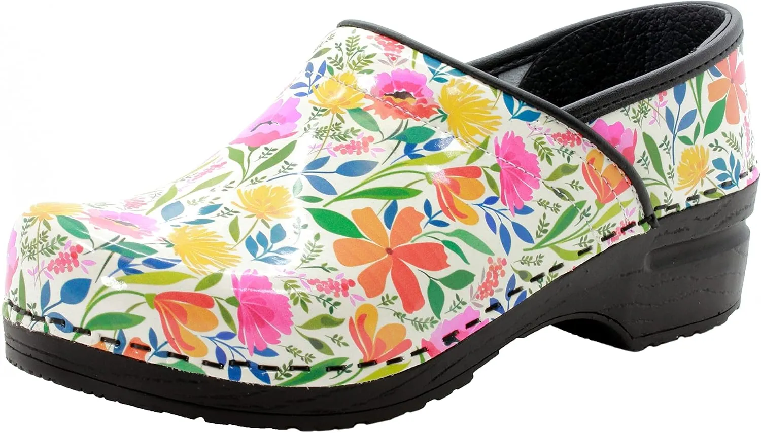 KLÄGN Women's Professional Printed Leather Clogs