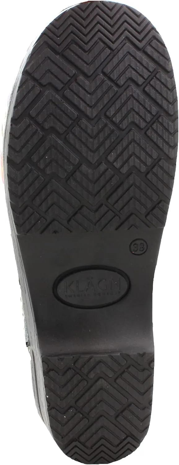 KLÄGN Women's Professional Printed Leather Clogs