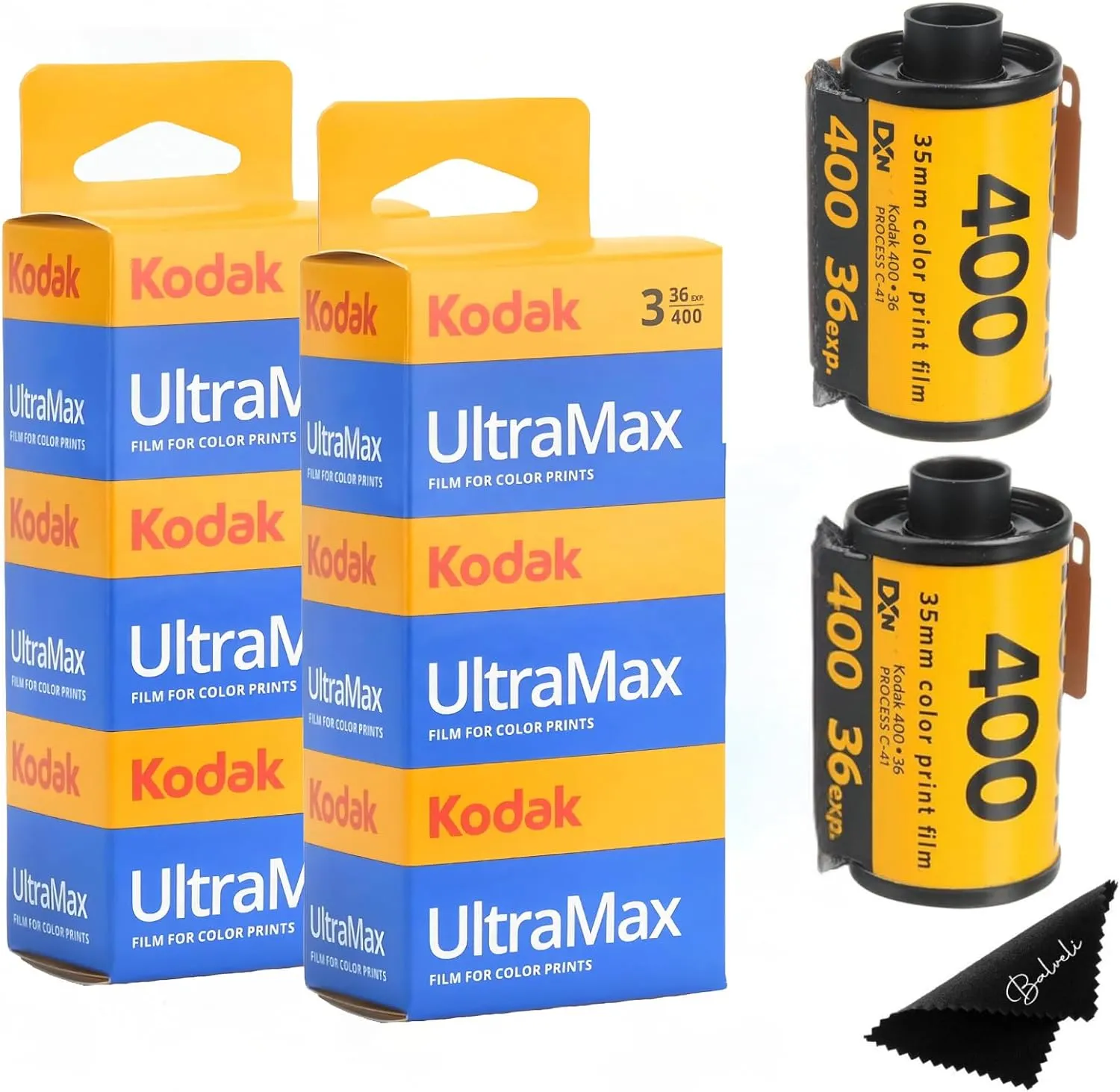 Kodak Ultramax 400 35mm Film - 6 Pack of 36 Exposure Rolls for 35mm Cameras