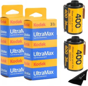 Kodak Ultramax 400 35mm Film - 6 Pack of 36 Exposure Rolls for 35mm Cameras