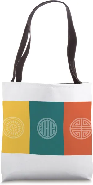 Korean Hangul A Traditional Hanbok Pattern Tote Bag