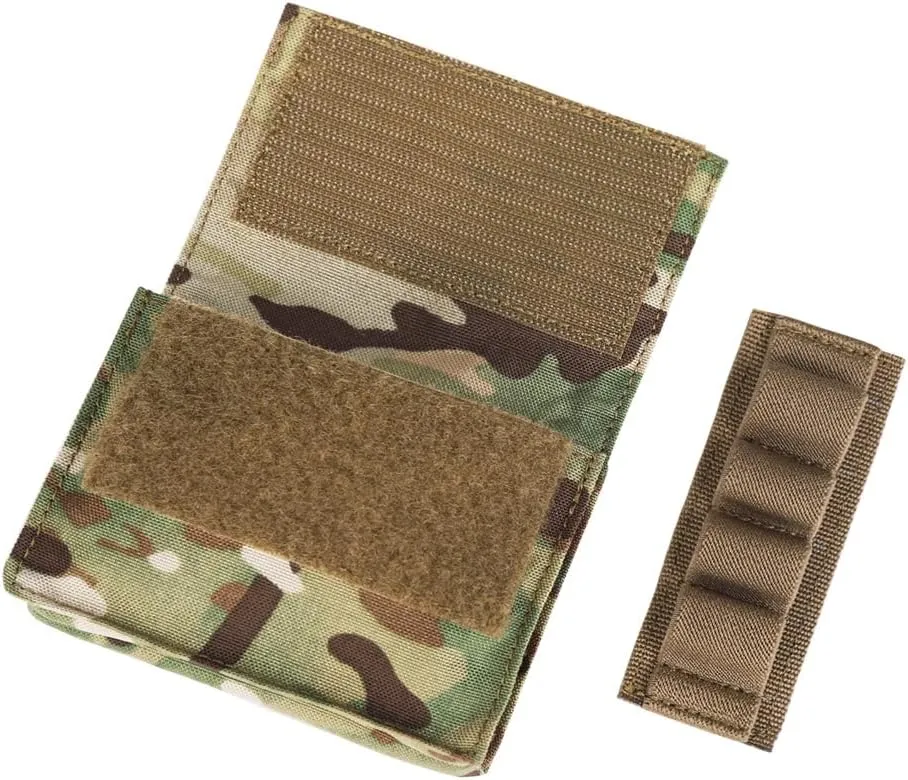 KRYDEX Tactical Helmet Counterweight Pouch with Elastic Holder for OPS Fast BJ PJ MH Type Helmets