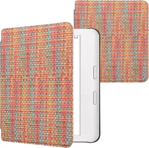 kwmobile Cover Compatible with Kobo Libra Colour Cover - PVC eReader Case - Colorful Yellow/Red/Green