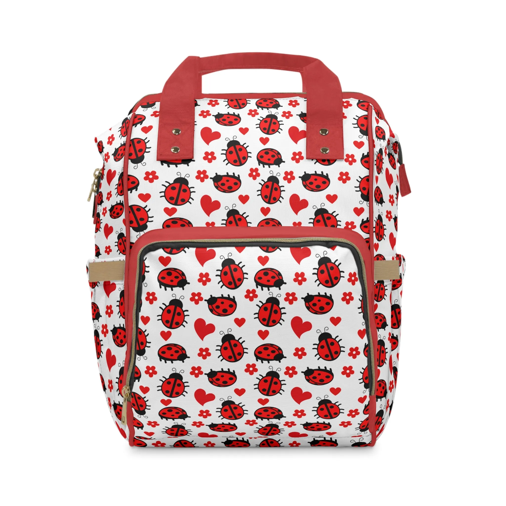 Ladybug Diaper Backpack - Adorable & Practical Baby Bag with Ladybug Patterns