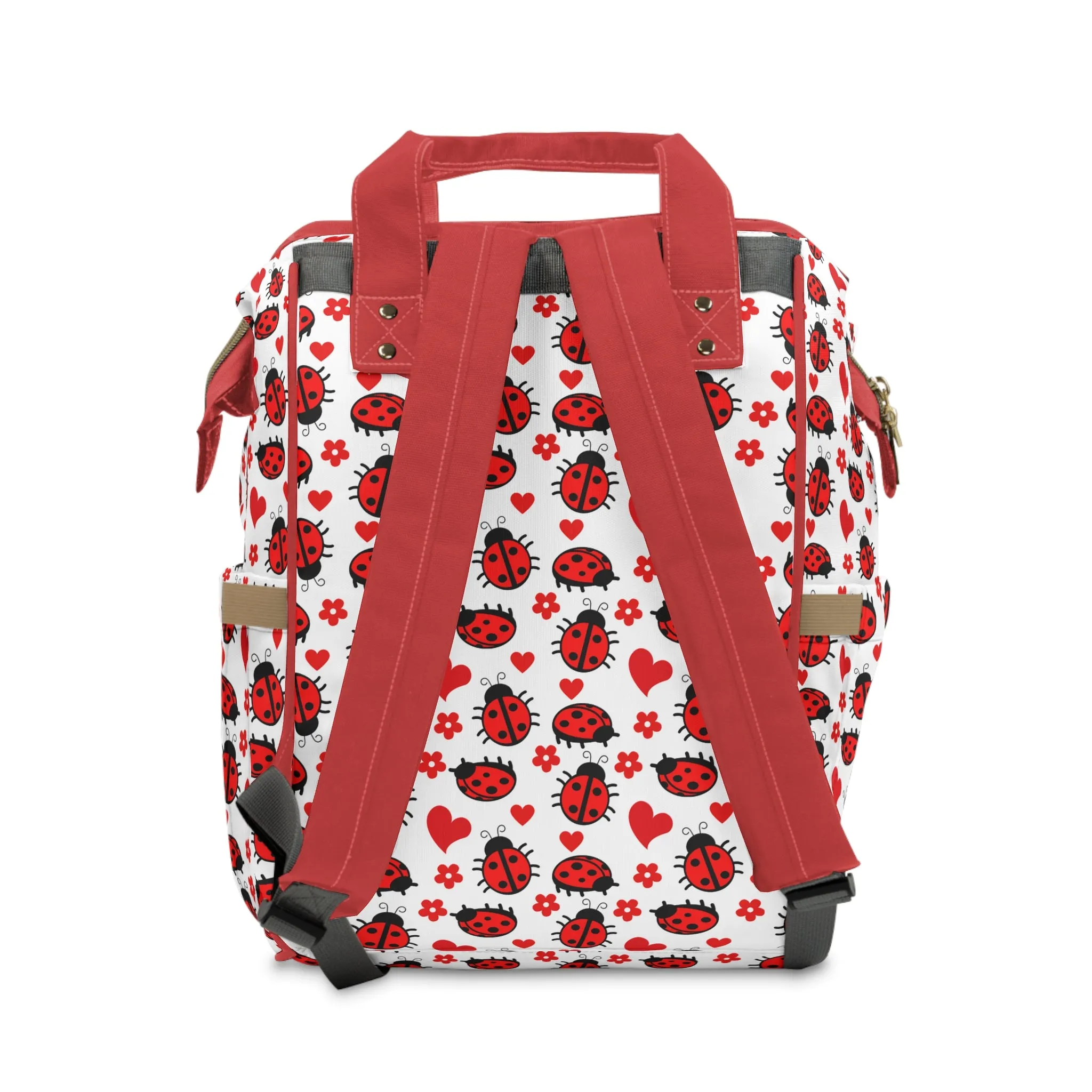 Ladybug Diaper Backpack - Adorable & Practical Baby Bag with Ladybug Patterns