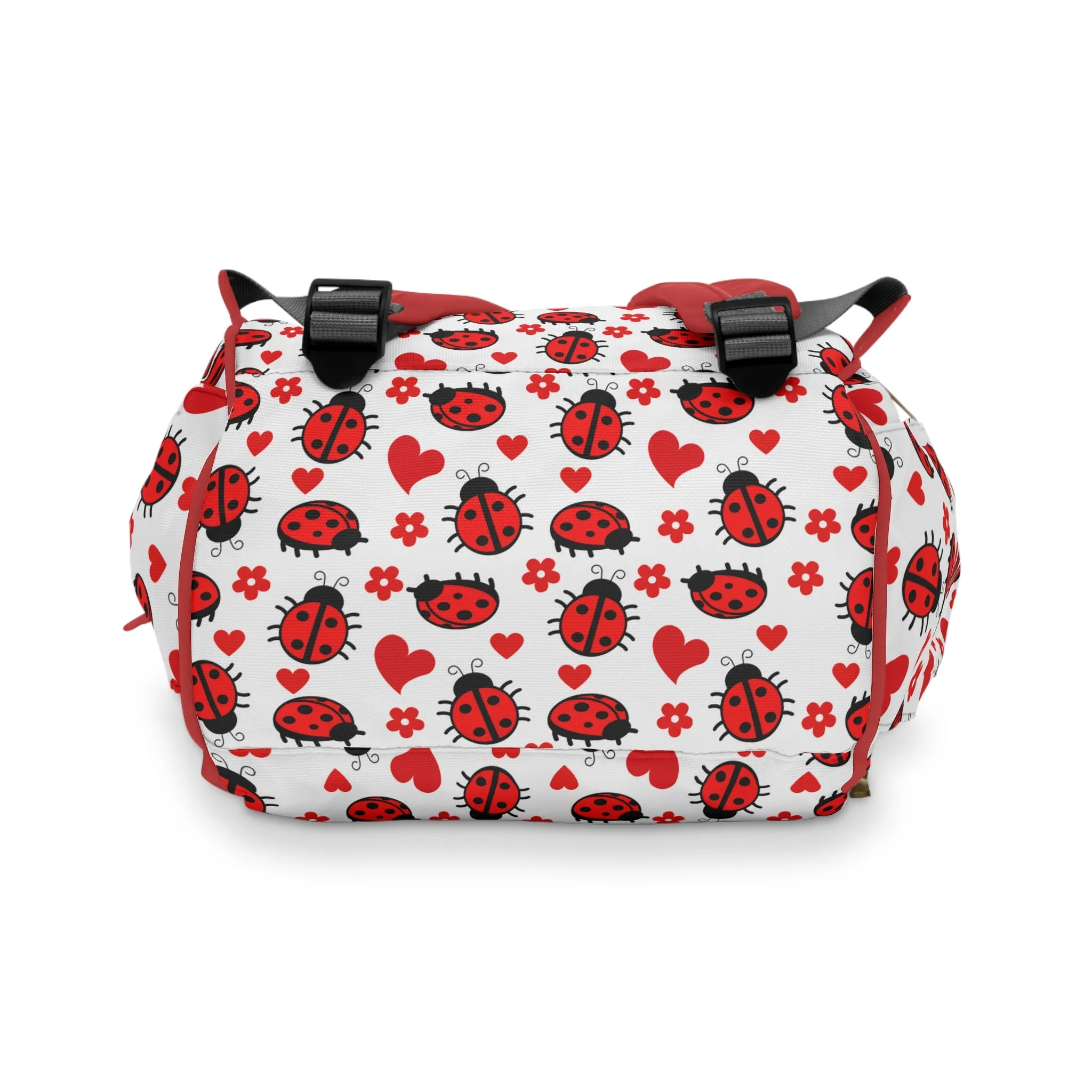 Ladybug Diaper Backpack - Adorable & Practical Baby Bag with Ladybug Patterns