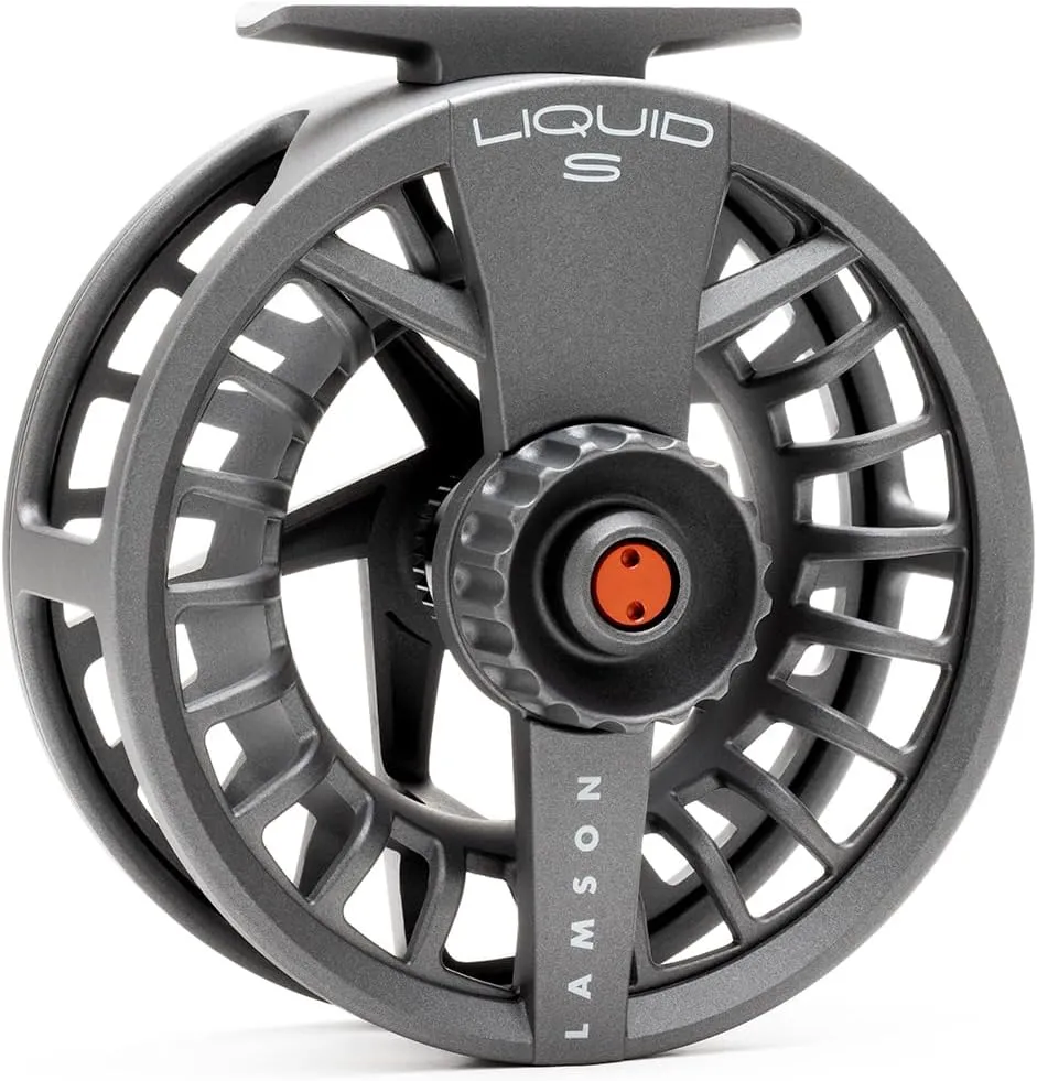 LAMSON | Liquid S-Series Fly Fishing Reel 3 Pack | All-Water | 1 Reel & 2 Bonus Spools   Carrying Case | Large Arbor, Powerful Sealed Drag, Pressure Cast Aluminum