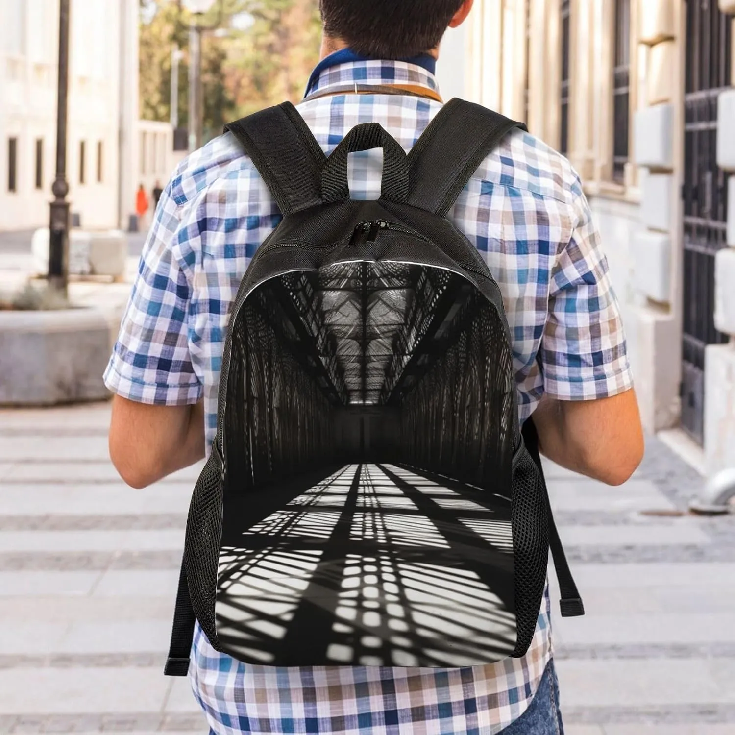 Laptop Backpack for Men Women Carry On Backpack Patterns of Light Backpack Lightweight Travel Bag Casual Daypack