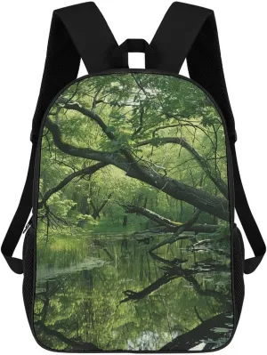 Laptop Backpack for Men Women Lightweight Travel Bag An Ancient Swamp Casual Daypack 17 Inch Adjustable Shoulder Bag for Work