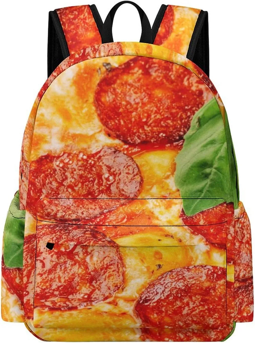 Laptop Backpack for Men Women Thinly Sliced Pepperoni Travel Work Backpack with Compartment Large Capacity Pizza Food Daypack Business Work Bag
