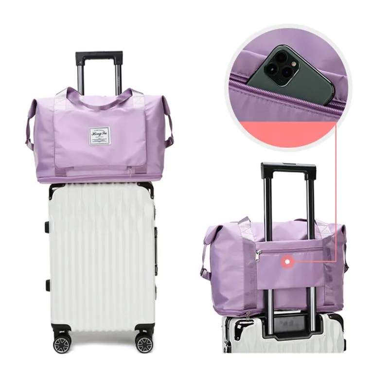 Large capacity folding travel bag