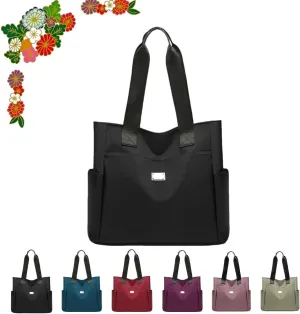 Large Capacity Water Repellent Multi Pocket Nylon Shoulder Bag - 2025 New Large Capacity Waterproof Nylon Multi PocketBag