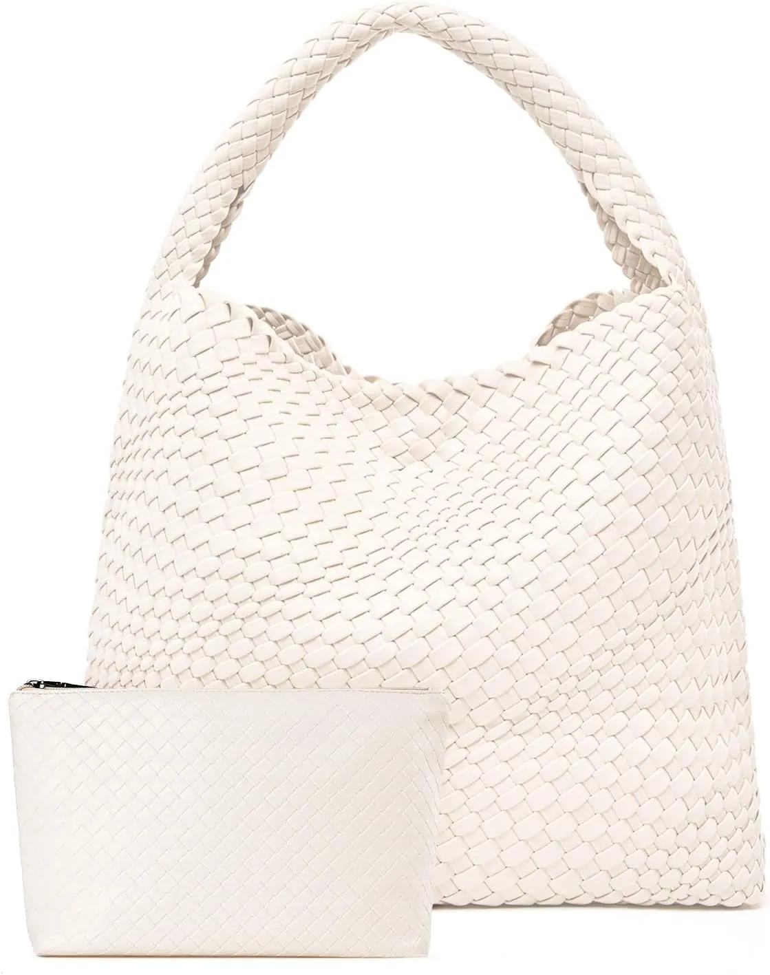 Large Woven Tote Bag for Women Weave Purse Woven Leather Handbag