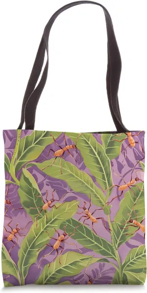 Leafcutter Ant Pastel Animal Wildlife Pattern Tote Bag