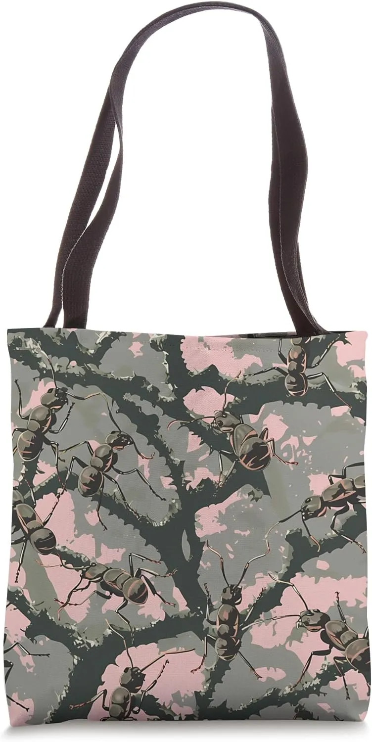 Leafcutter Ant Pastel Animal Wildlife Pattern Tote Bag