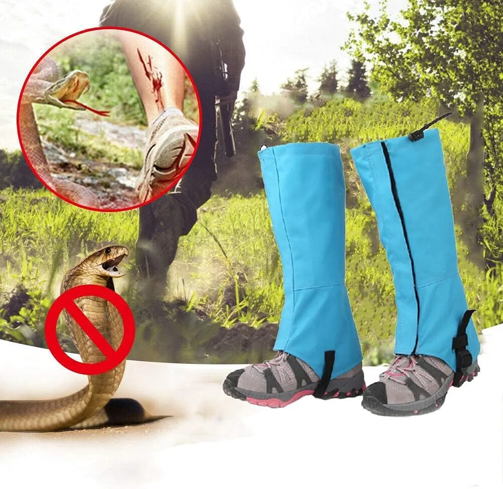 Leg Gaiters,Outdoor Gaiters,Adjustable Size Gaiters,Gaiters for Hiking,Walking,Breathable Gaiters for Men and Women(1 Pair)