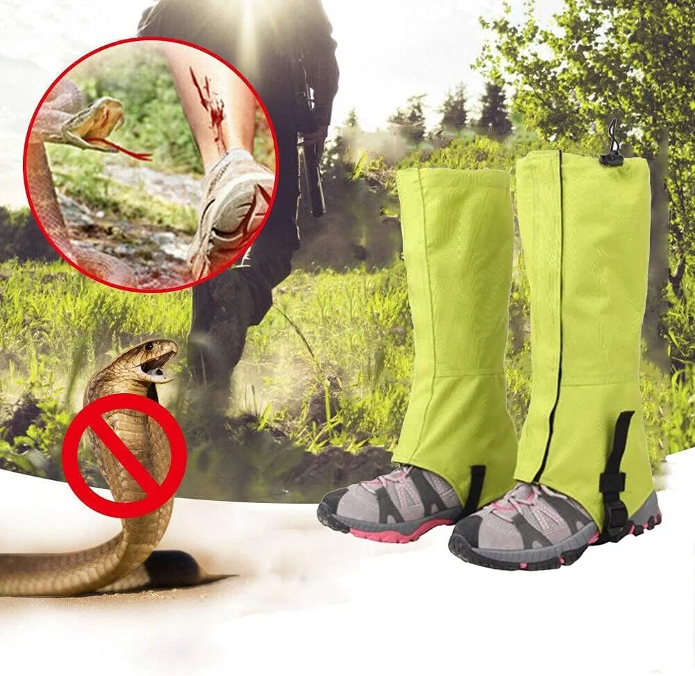 Leg Gaiters,Outdoor Gaiters,Adjustable Size Gaiters,Gaiters for Hiking,Walking,Breathable Gaiters for Men and Women(1 Pair)