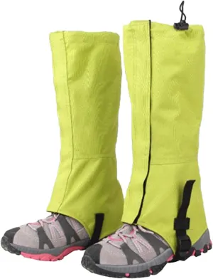 Leg Gaiters,Outdoor Gaiters,Adjustable Size Gaiters,Gaiters for Hiking,Walking,Breathable Gaiters for Men and Women(1 Pair)