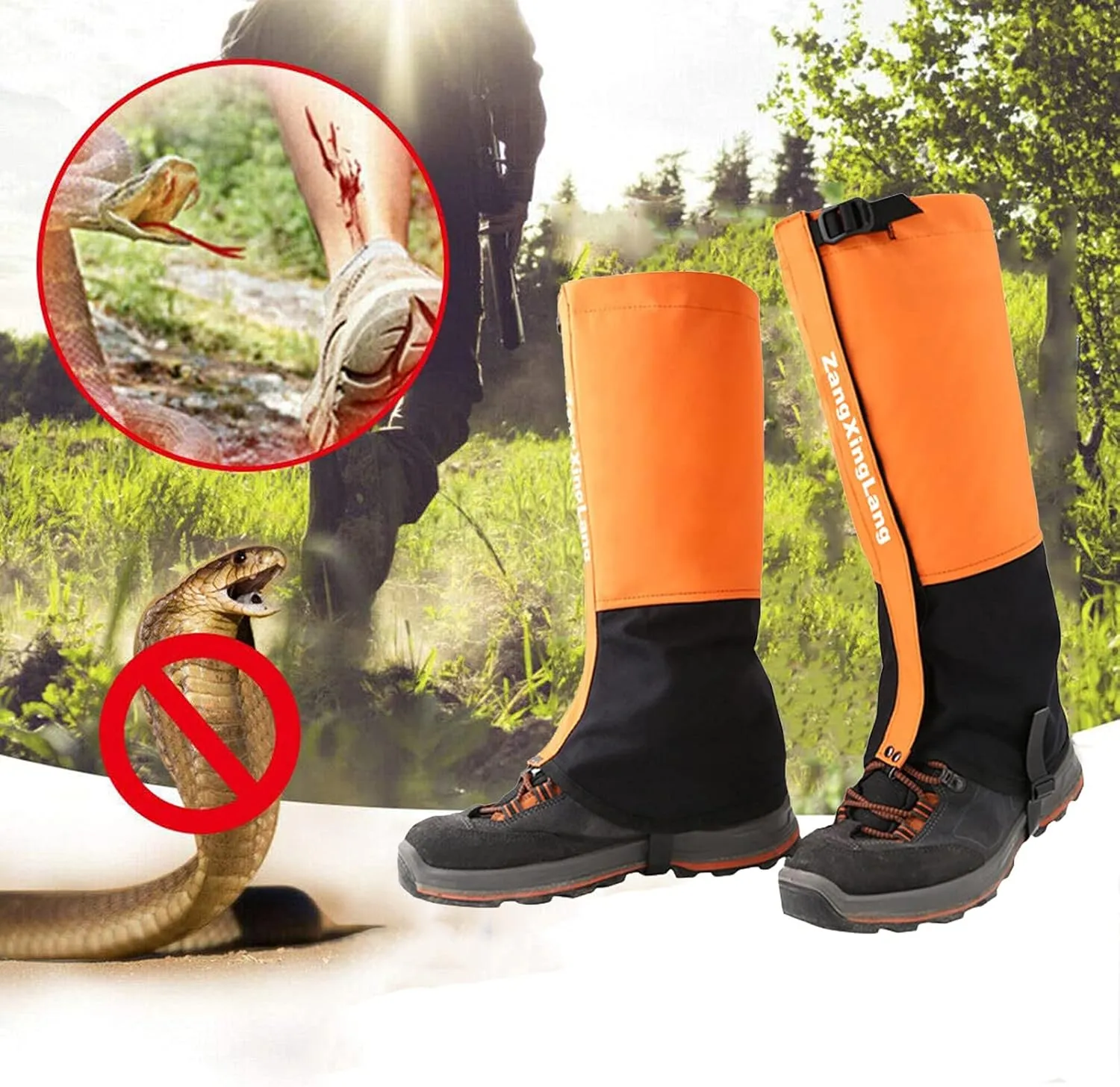 Leg Gaiters,Outdoor Gaiters,Hiking Gaiters,Adjustable Size Gaitersmultiple Sizes of Gaiters Available,Lightweight Snow Cover(1 Pair)