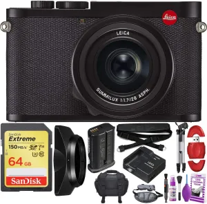 Leica Q2 Digital Camera with Summilux 28mm f/1.7 ASPH. Lens - Pro Travel Bundle