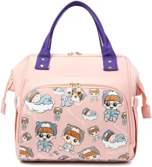 Lightweight Little Mommy Bag, Shoulder Crossbody Baby Mom Bag, Large Capacity(Pink)