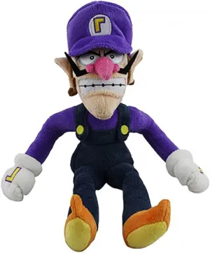 Little Buddy Super Mario All Star Collection 1422 Waluigi Stuffed Plush, 12.5""", Multi-Colored