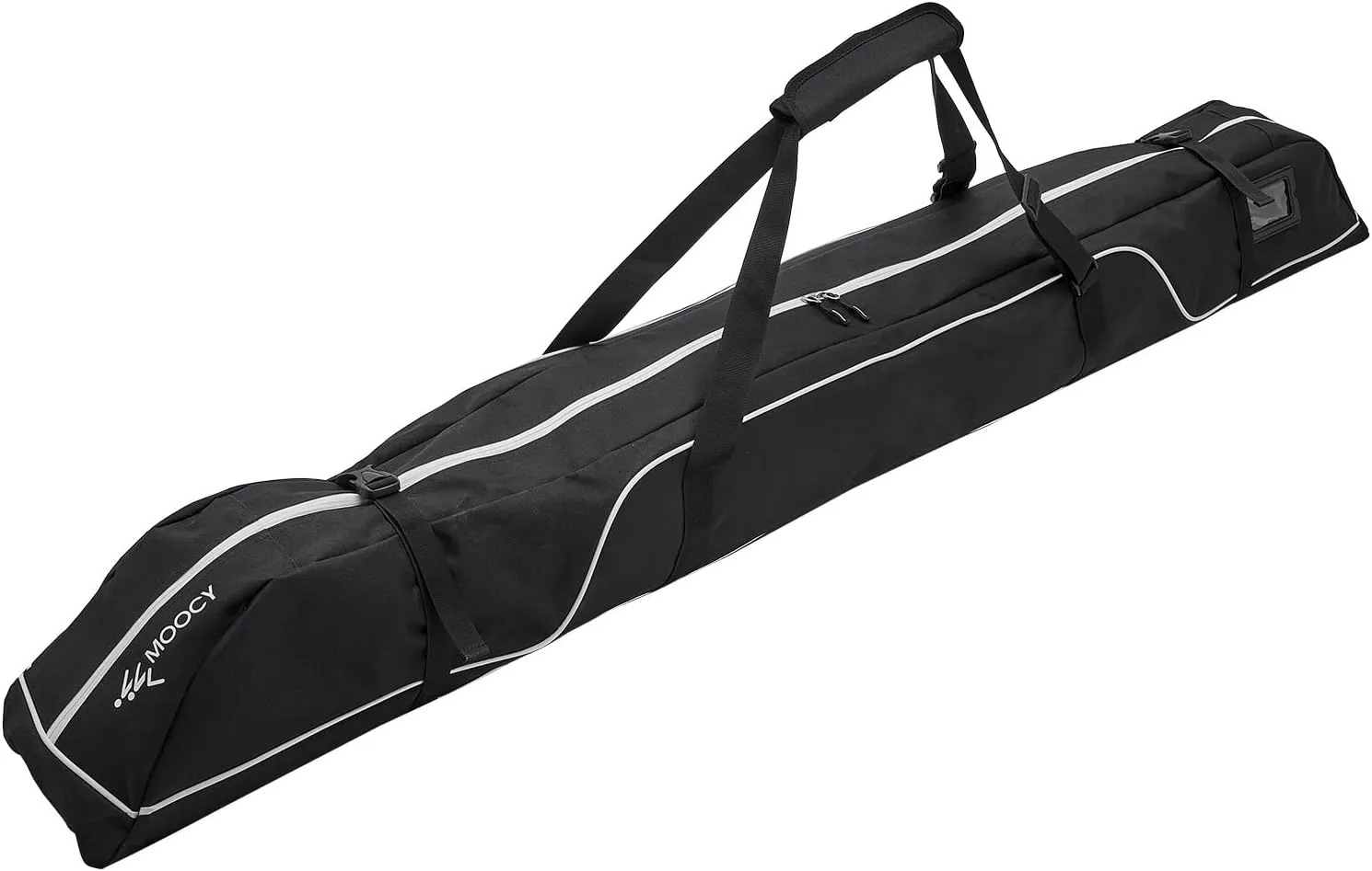 Lixada Ski Bag Padded Snowboard Bag Waterproof Ski Bag Ski Equipment Storage Bag Reinforced Double Padding Bag for Travel Camping Hiking