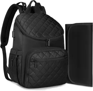 LOVEVOOK Diaper Bag Backpack Large Capacity Baby Bag with Portable Changing Pad, Multifunction Baby Travel Backpack