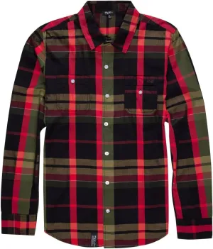 LRG Men's Lion Rock Long Sleeve Woven Shirt