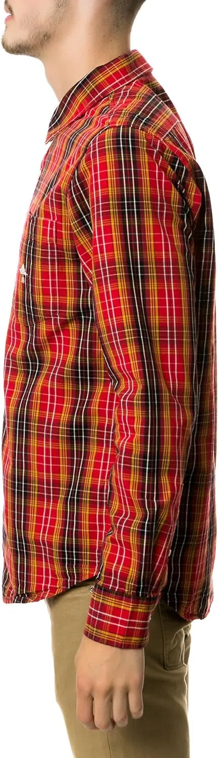 LRG Men's Rc Ls Plaid Woven