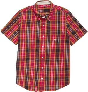 LRG Men's Rc Ss Plaid Woven