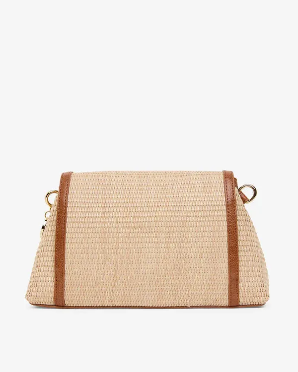 LUGANO CROSSBODY BAG | Tan Weave