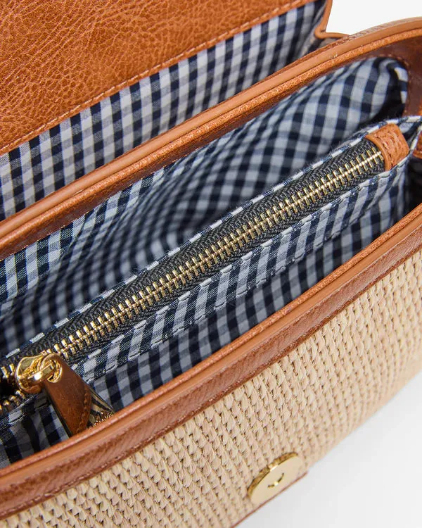 LUGANO CROSSBODY BAG | Tan Weave